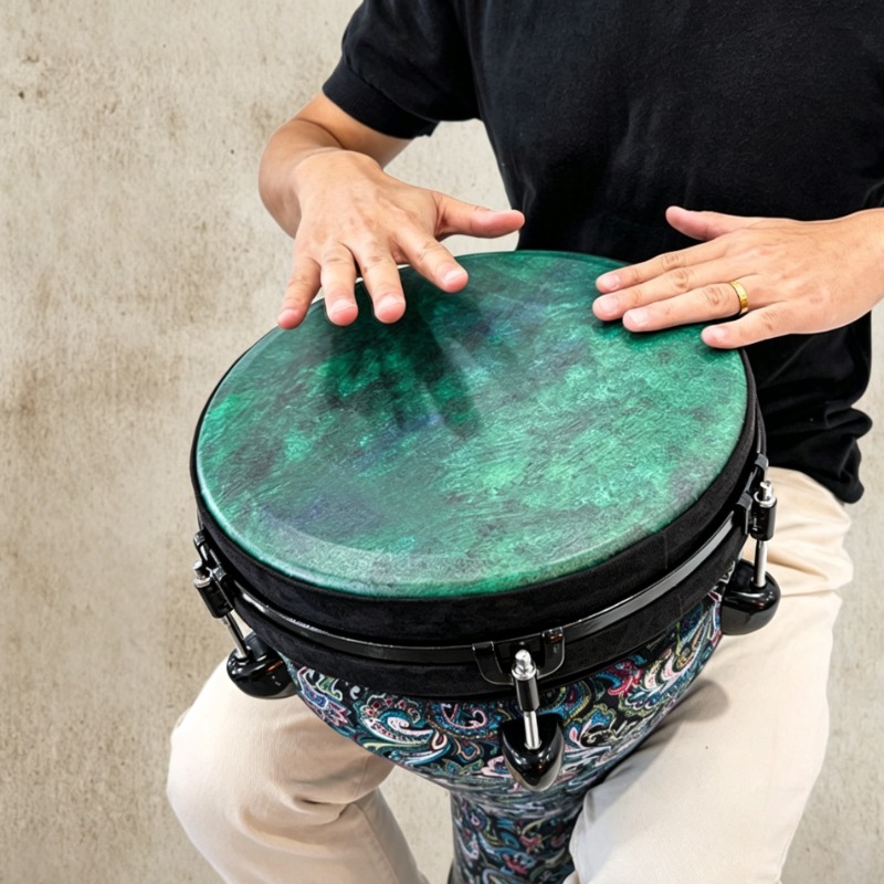 Musical Instrument Djembe - Tambour africain portable de 12 pouces,