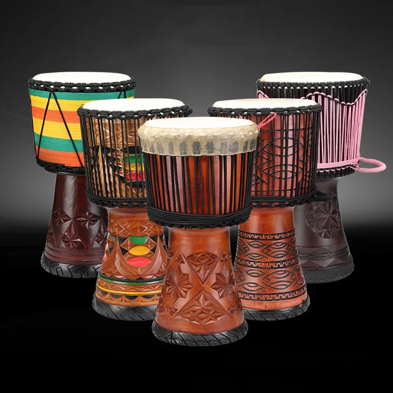 Musical Instrument Djembe - Tambour africain Djembé en acajou de