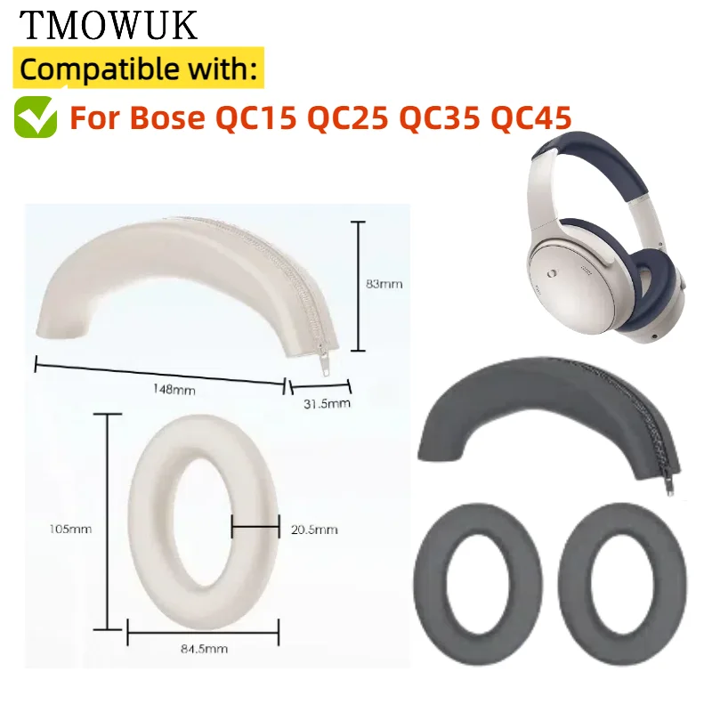 Couvre-oreilles en silicone po - Bose Headphone Qc45 avis et prix