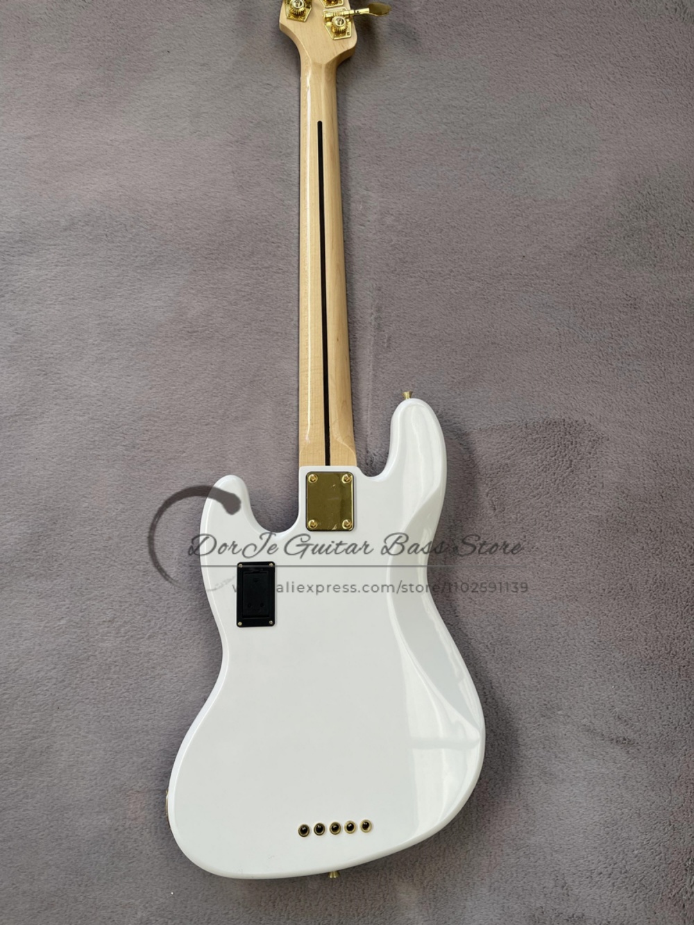 Basse blanche à 5 cordes, pont - Bass Guitar Fretless avis et prix
