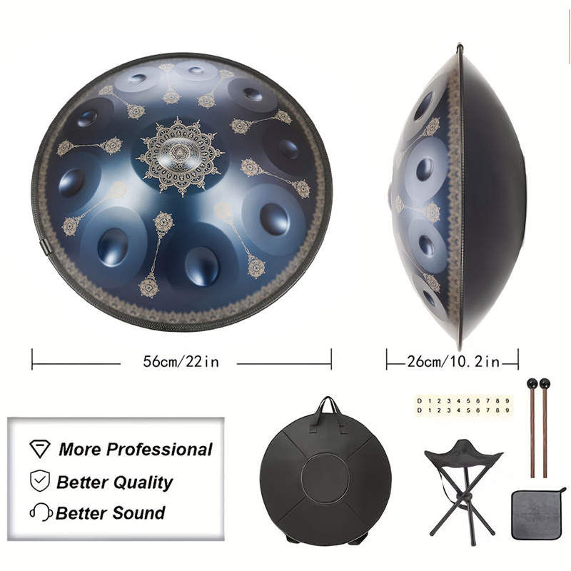 Tambour Handpan 10 notes 22 po - Musical Instrument Handpan avis et prix