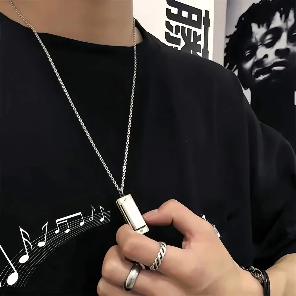 Mini collier Harmonica pour ho - Musical Instrument That You Blow Into avis et prix
