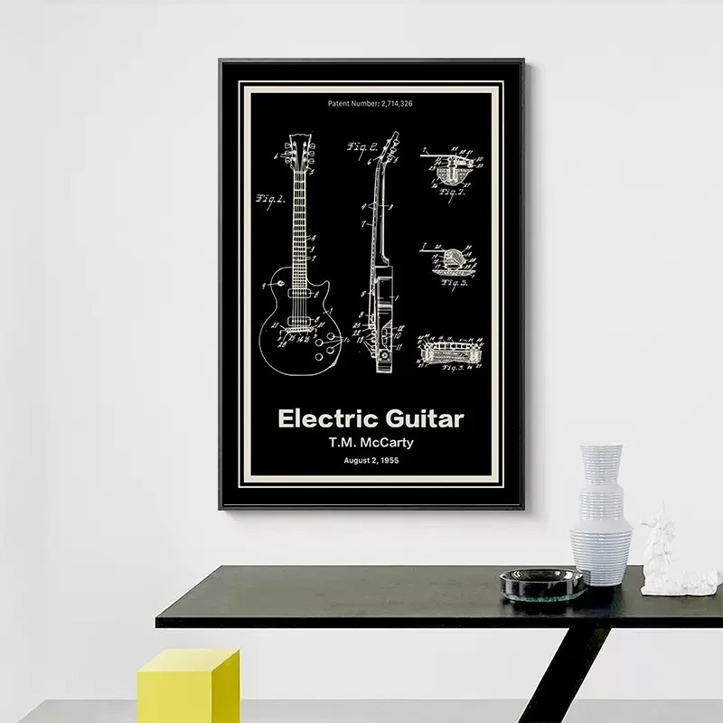 Affiches sur toile de brevets  - Musical Instrument Videos avis et prix